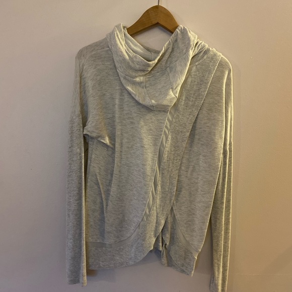 Yogalicious Wrap Sweatshirt with Hood - Picture 3 of 5